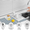 Dish Drying Mat Ultra Absorbent Silicone Drying Mats Non-Slip Fast Drying Draining Mat Heat Resistant Kitchen Dish Drying Pad