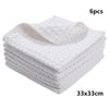 6Pcs Microfiber Kitchen Towels Thickened Magic Dishcloth Home Cleaning Towel Soft Washcloth Polish Absorbent Clean Cloth