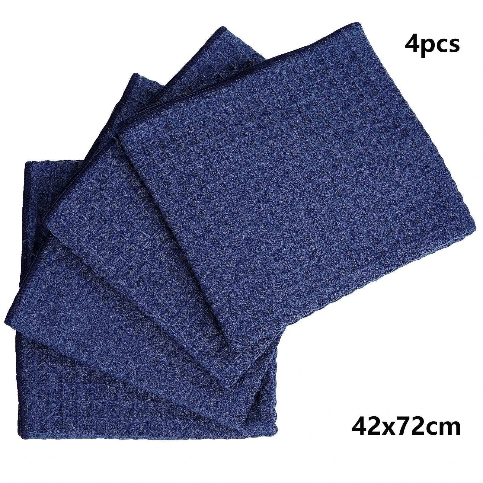 6Pcs Microfiber Kitchen Towels Thickened Magic Dishcloth Home Cleaning Towel Soft Washcloth Polish Absorbent Clean Cloth