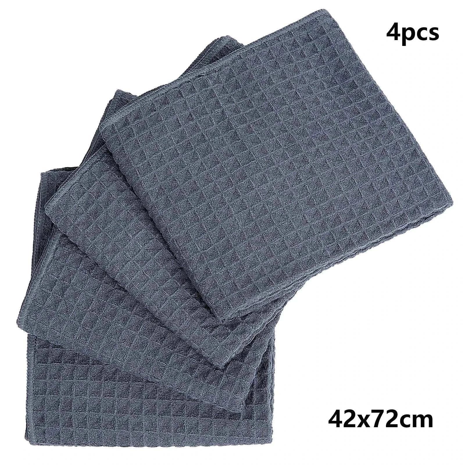 6Pcs Microfiber Kitchen Towels Thickened Magic Dishcloth Home Cleaning Towel Soft Washcloth Polish Absorbent Clean Cloth