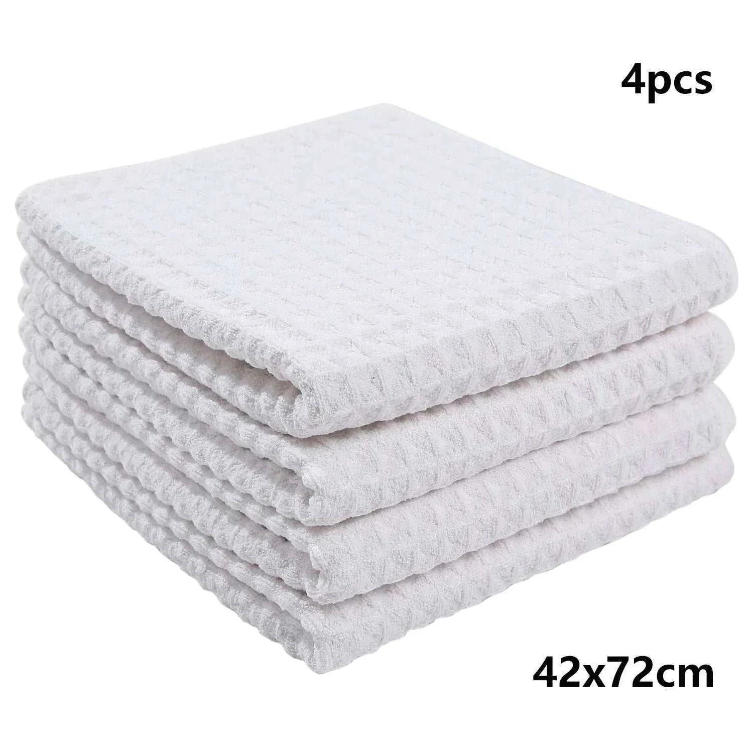 6Pcs Microfiber Kitchen Towels Thickened Magic Dishcloth Home Cleaning Towel Soft Washcloth Polish Absorbent Clean Cloth