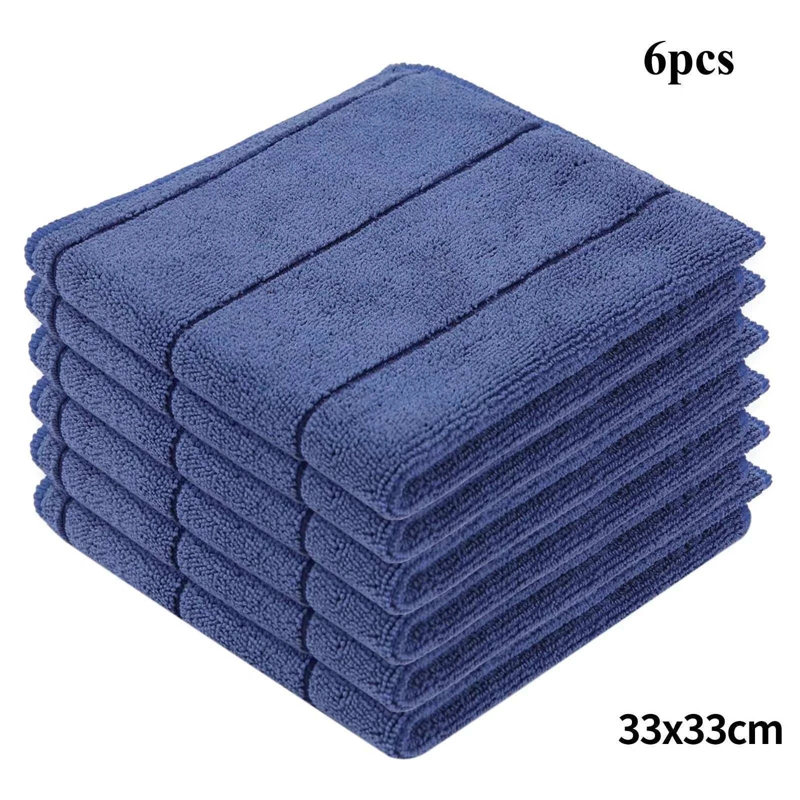 6Pcs Microfiber Kitchen Towels Thickened Magic Dishcloth Home Cleaning Towel Soft Washcloth Polish Absorbent Clean Cloth