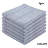 6Pcs Microfiber Kitchen Towels Thickened Magic Dishcloth Home Cleaning Towel Soft Washcloth Polish Absorbent Clean Cloth