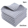 6Pcs Microfiber Kitchen Towels Thickened Magic Dishcloth Home Cleaning Towel Soft Washcloth Polish Absorbent Clean Cloth