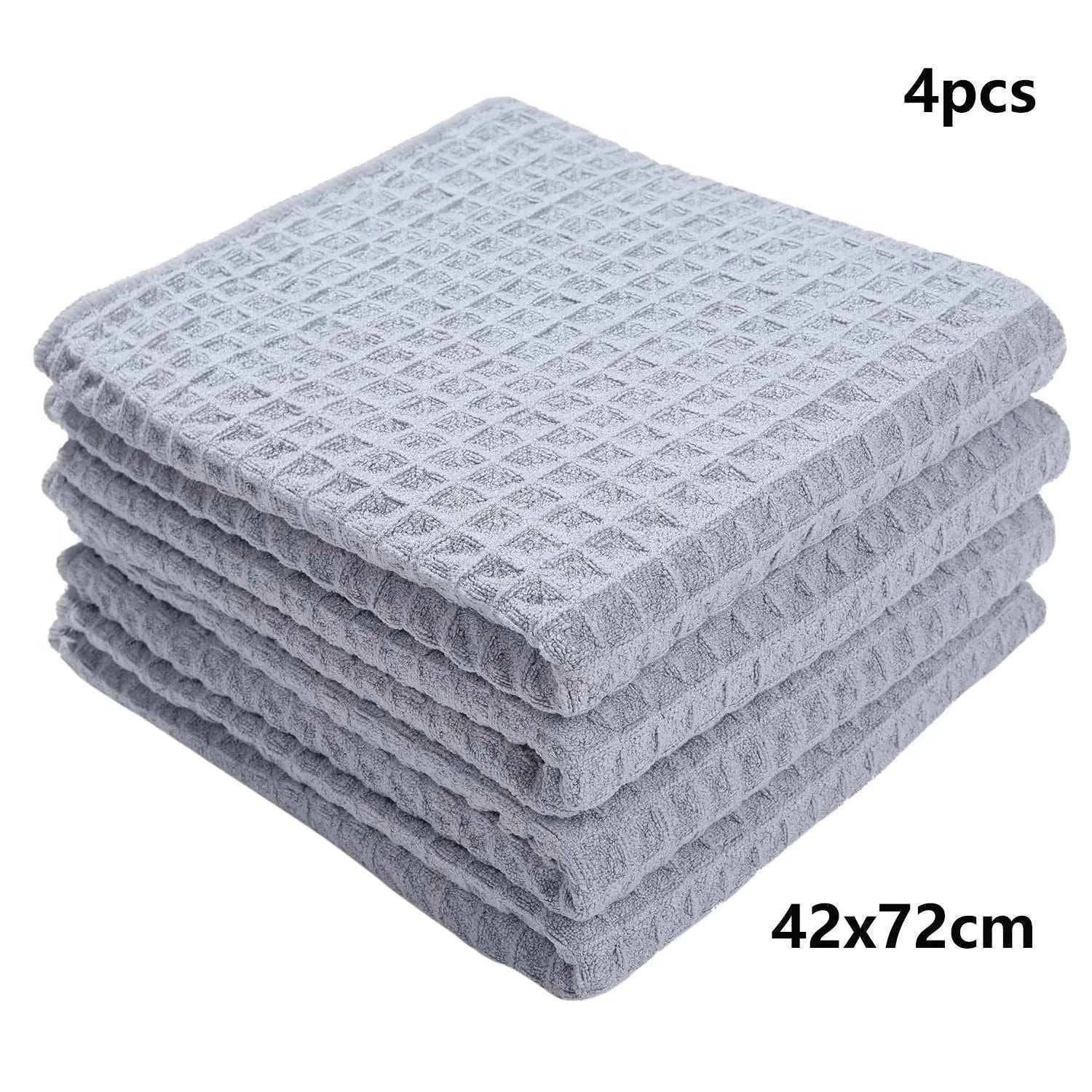 6Pcs Microfiber Kitchen Towels Thickened Magic Dishcloth Home Cleaning Towel Soft Washcloth Polish Absorbent Clean Cloth