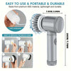 Electric Spin Scrubber Cordless Spin Scrubber with 6 Replaceable Brush Heads Electric Cleaning Brush Cleaning Tools